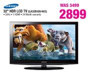 Samsung 32" HDR LCD TV (LA32E420/403)