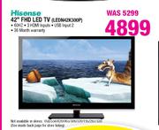Hisense 42" FHD LED TV (LEDN42K300P)