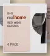 PnP Real Home 4 Pack Red Wine Glasses-225ml