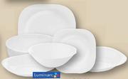 Luminarc Carine Glass Soup Plate White-Each