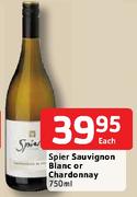 Spier Sauvignon Blanc or Chardonnay-750ml Each