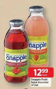 Snapple Fruit Juice Assorted-473ml Each