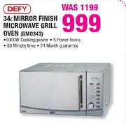 Defy Mirror Finish Microwave Grill Oven-34Ltr(DMO343)
