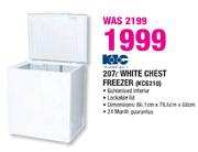KIC White Chest Freezer-207Ltr(KCG210)