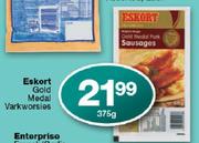 Eskort Gold Medal Varkworsies-375gm