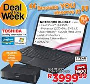 Toshiba Notebook Bundle C850