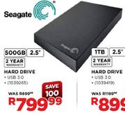 Seagate Hard Drive-500GB