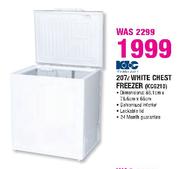 KIC White Chest Freezer-207Ltr(KCG210)