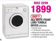 Defy White Front Load Tumble Dryer-5kg(DTD252)