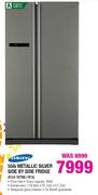 Samsung Metallic Silver Side By Side Fridge-550Ltr(RSA1NTMG/XFA)