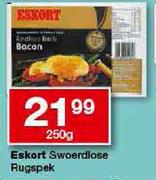 Eskort Swoerdlose Rugspek-250g Each