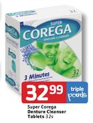 Super Corega Denture Cleanser Tablets-32's