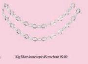 Silver Loose Rope 45cm Chain-30g