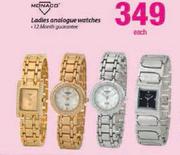 Monaco Ladies Analogue Watches Each