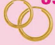 9ct Gold And Silver Large Single Earring Each