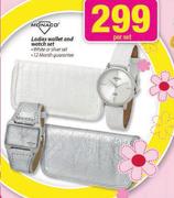 Monaco Ladies Wallet And Watch Set-Per Set
