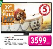 Sinotec 39"(99cm) Full HD Slim LED TV-Each
