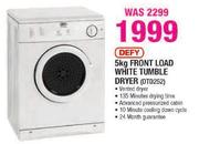 Defy 5kg Front Load White Tumble Dryer(DTD252)