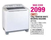 Defy 13kg Twintub White Washing Machine(DTT164)