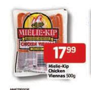 Mielie-Kip Chicken Viennas-500g