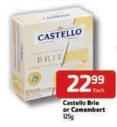 Castello Brie Or Camembert-125g Each