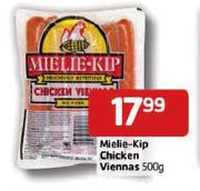 Mielie-Kip Chicken Viennas - 500gm Each