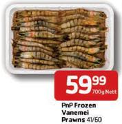 Pnp Frozen Vanemei Prawns 41/60 - 700g Nett