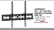  Unimount 36"-55" LCD/LED Wall Mount Bracket With Tilt-Each