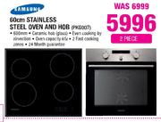 Samsung 60cm Stainless Steel Oven And Hob(PKG007)-2 Piece