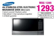Samsung 40Ltr Stainless Steel Electronic Microwave Oven(ME9144ST)