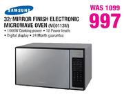 Samsung 32Ltr Mirror Finish Electronic Microwave Oven(ME0113M)