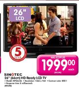 Sinotec 26" (66cm) HD Ready LCD TV (MP2GU26)