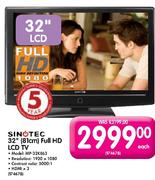 Sinotec 32" (81cm) Full HD LCD TV (32KE63)
