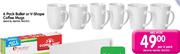 6 Pack Bullet Or V-Shape Coffee Mugs