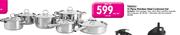 Tissolli 12 Piece Stainless Steel Cookware Set-Per Set