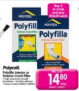 Polycell Polyfilla Interior or Exterior Crack Filler-500gm Each
