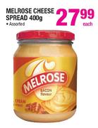 Melrose Cheese Spread Assorted-400g Each