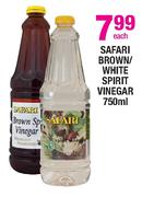 Safari Brown/White Spirit Vinegar-750ml Each