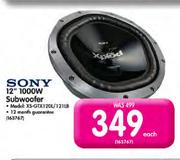 Sony 12" 1000W Subwoofer (XS-GTX120L/121LB)