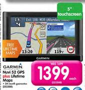 Garmin Nuvi 52 GPS Plus Lifetime Maps-Each