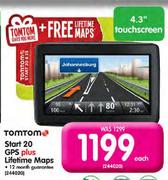 Tomtom Start 20 GPS Plus Lifetime Maps-Each