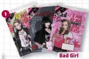 Bad Girl A4 Book Jackets 5-Piece