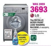 LG Metallic Silver Front Load Washing Machine-7kg(F1092QDP5)