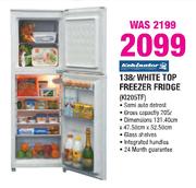 Kelvinator White Top Freezer Fridge-138Ltr(K1205TF)