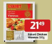Eskort  Chicken Viennas-500g