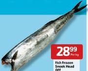 Fish Frozen Snoek Head Off-Per Kg