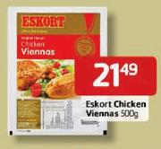 Eskort Chicken Viennas-500g