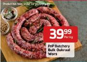 PnP Butchery Bulk Oukraal Wors-Per Kg