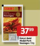 Eskort Gold Medal Pork Sausages-750g