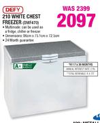 Defy White Chest Freezer-210Ltr(DMF470)